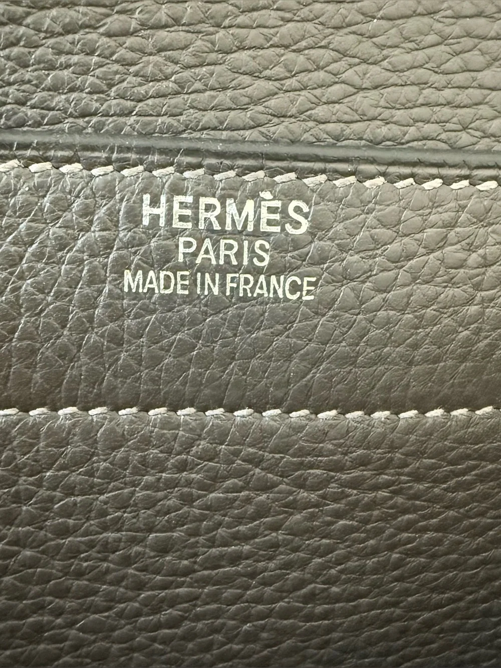 Hermès Togo Sac à Depeches 41 gray